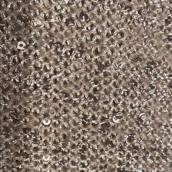 The Limited v neck beige sequin LS sweAter Lg VGC - Picture 3 of 7